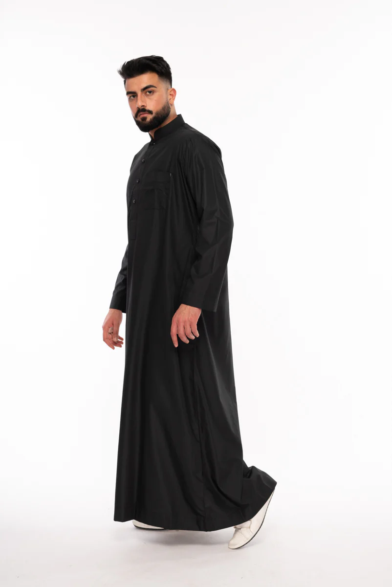 Black Collar Arab Jubbah - Image 3