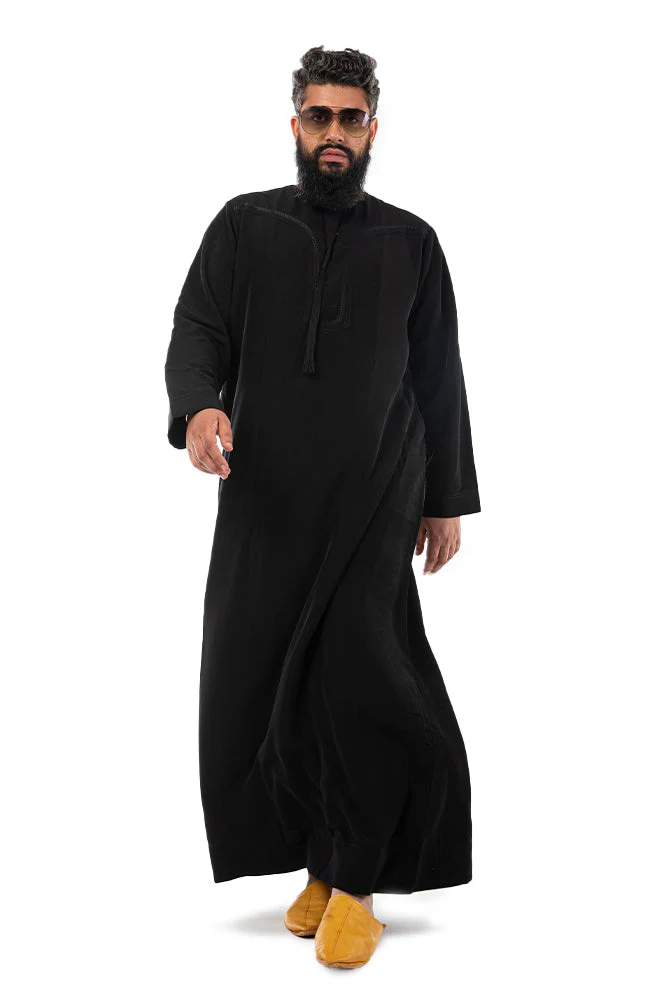 Black Men Arab Omani Jubba - Image 5