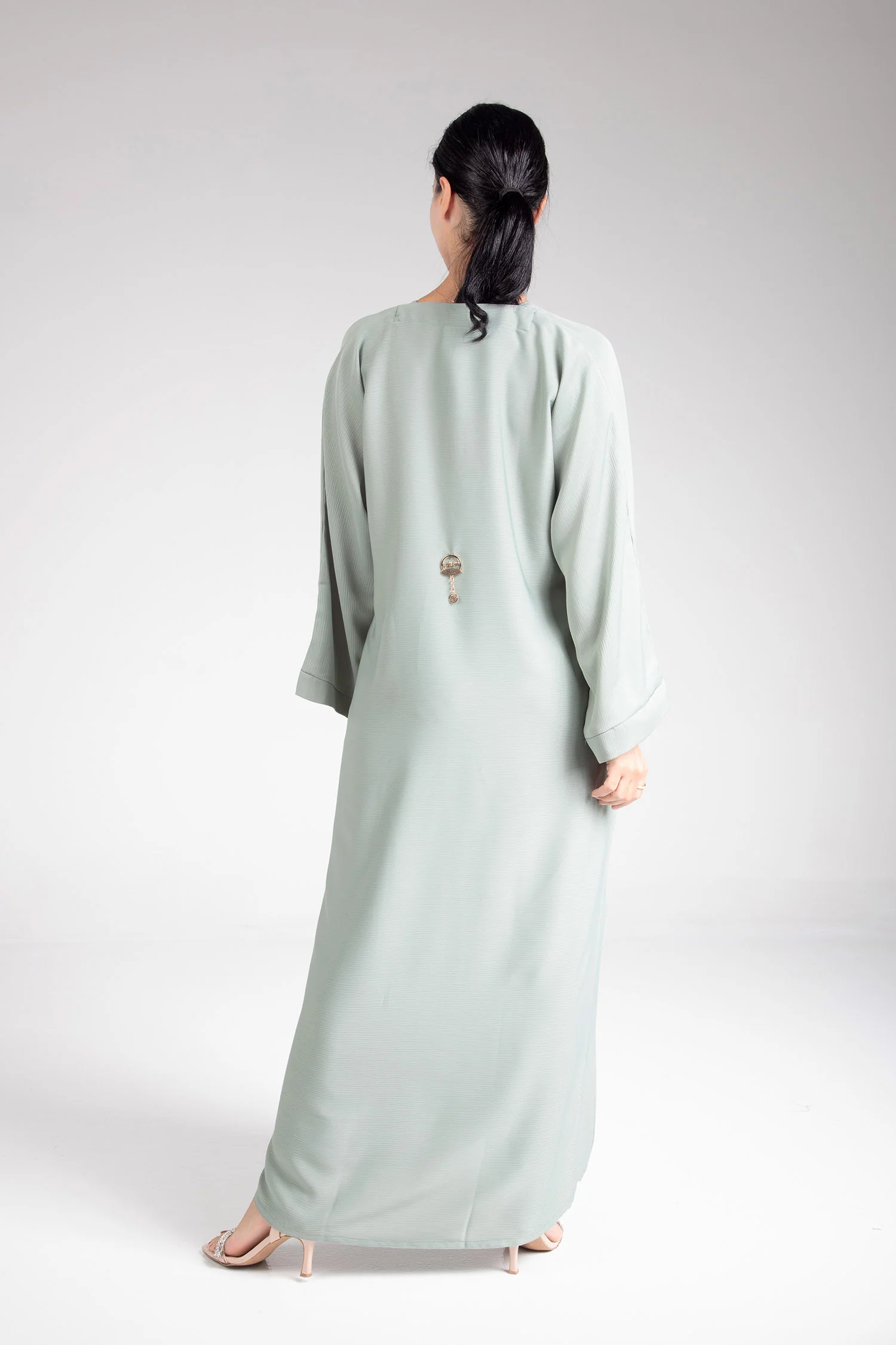 Classic Greenish Abaya - Image 7