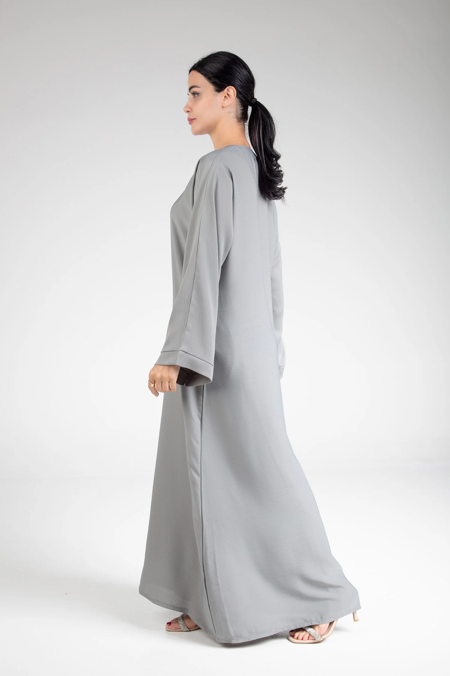 Classic Powder Ash Abaya - Image 5