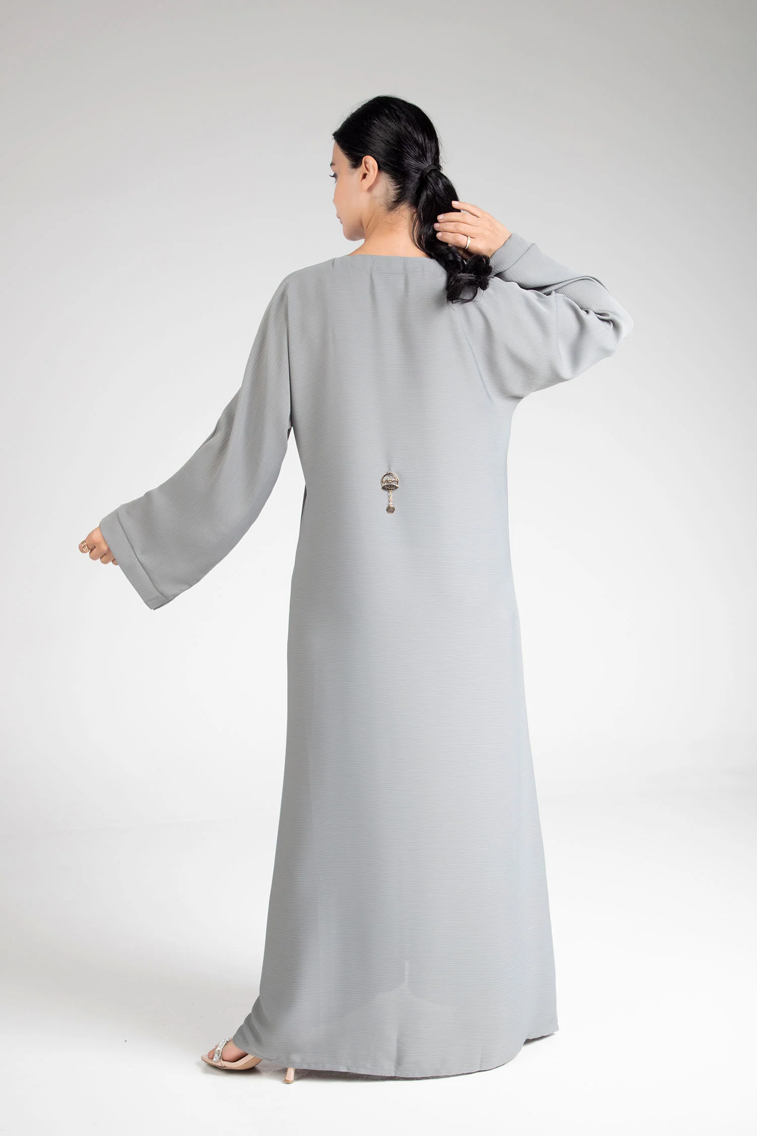 Classic Powder Ash Abaya - Image 7
