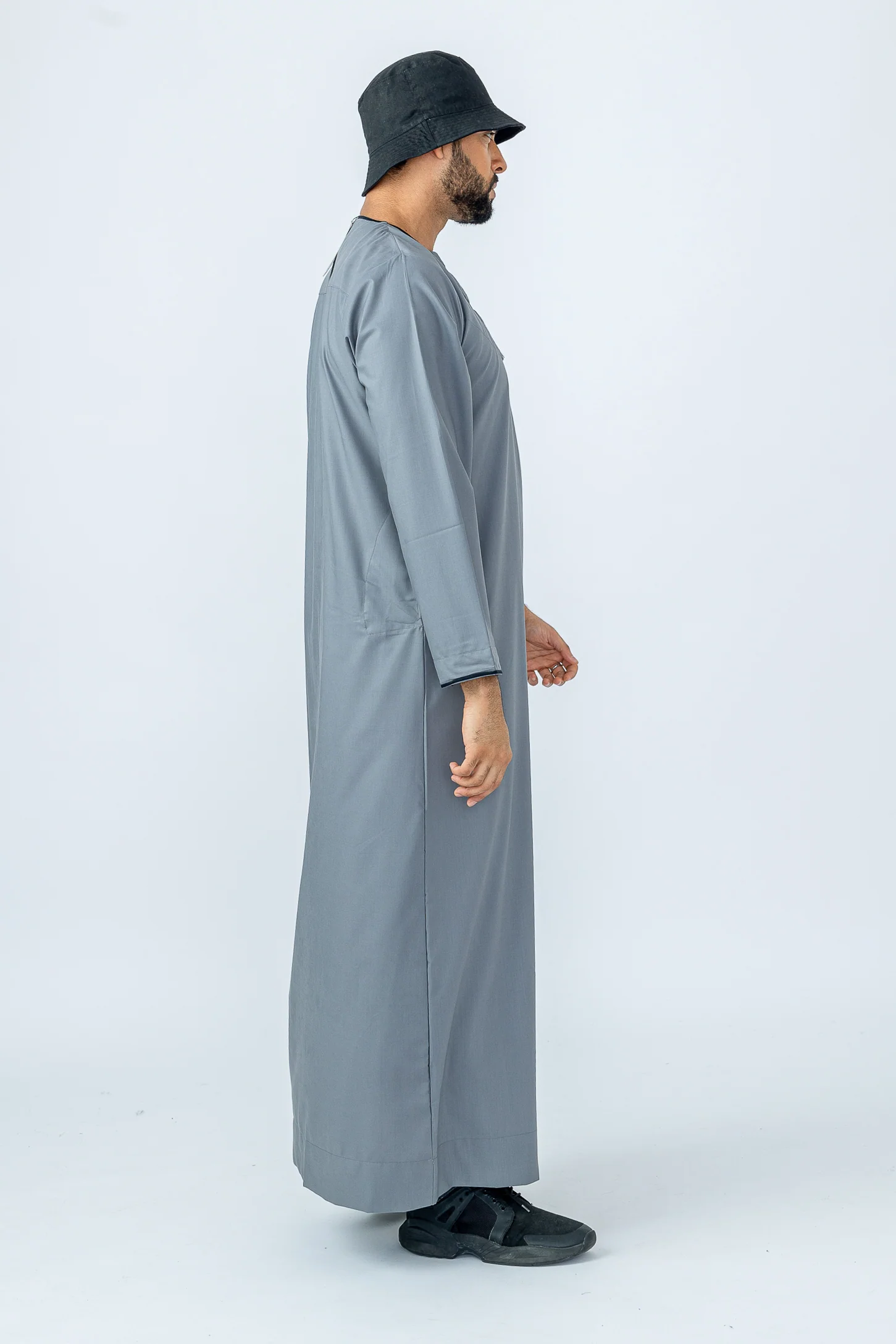 Storm Grey Habeel Thobe - Image 7