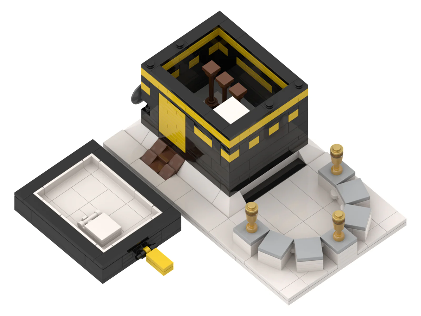 Kaaba Bricks Islamic Toy Building Blocks Sete - Image 3