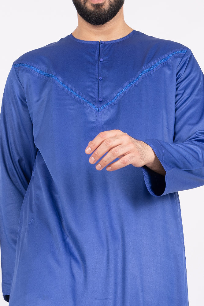 Marine Blue Omani Kandura - Image 4