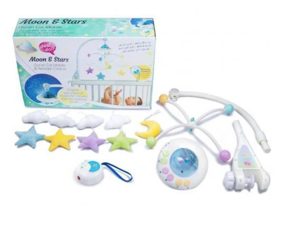 Moon & Stars Cot Mobile with Light Projection - Image 3