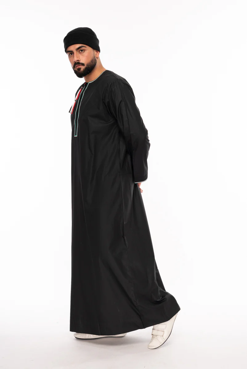 Palestine Inspired Black Jubba - Image 3