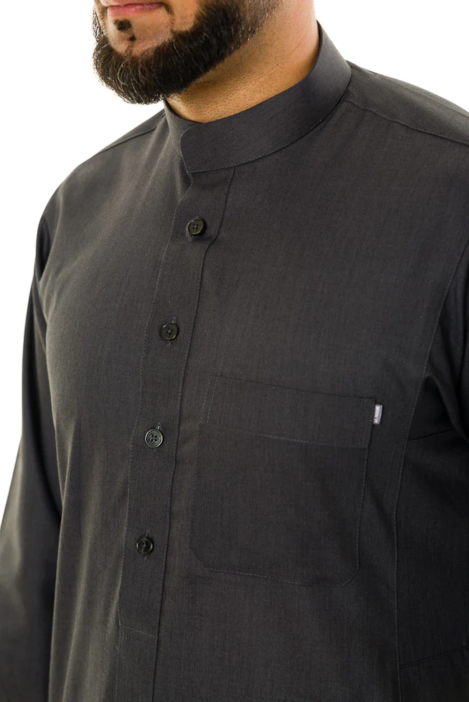 Saudi Collar Jubbah|Thobe - Image 4